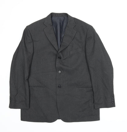 Mens UK Size 42 Impressions Regular Grey Suit Jacket