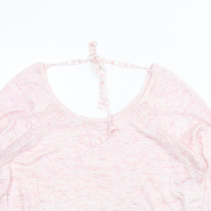 Indigo Womens Pink   Basic Blouse Size M