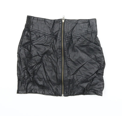 H&M Womens Black   Mini Skirt Size 10