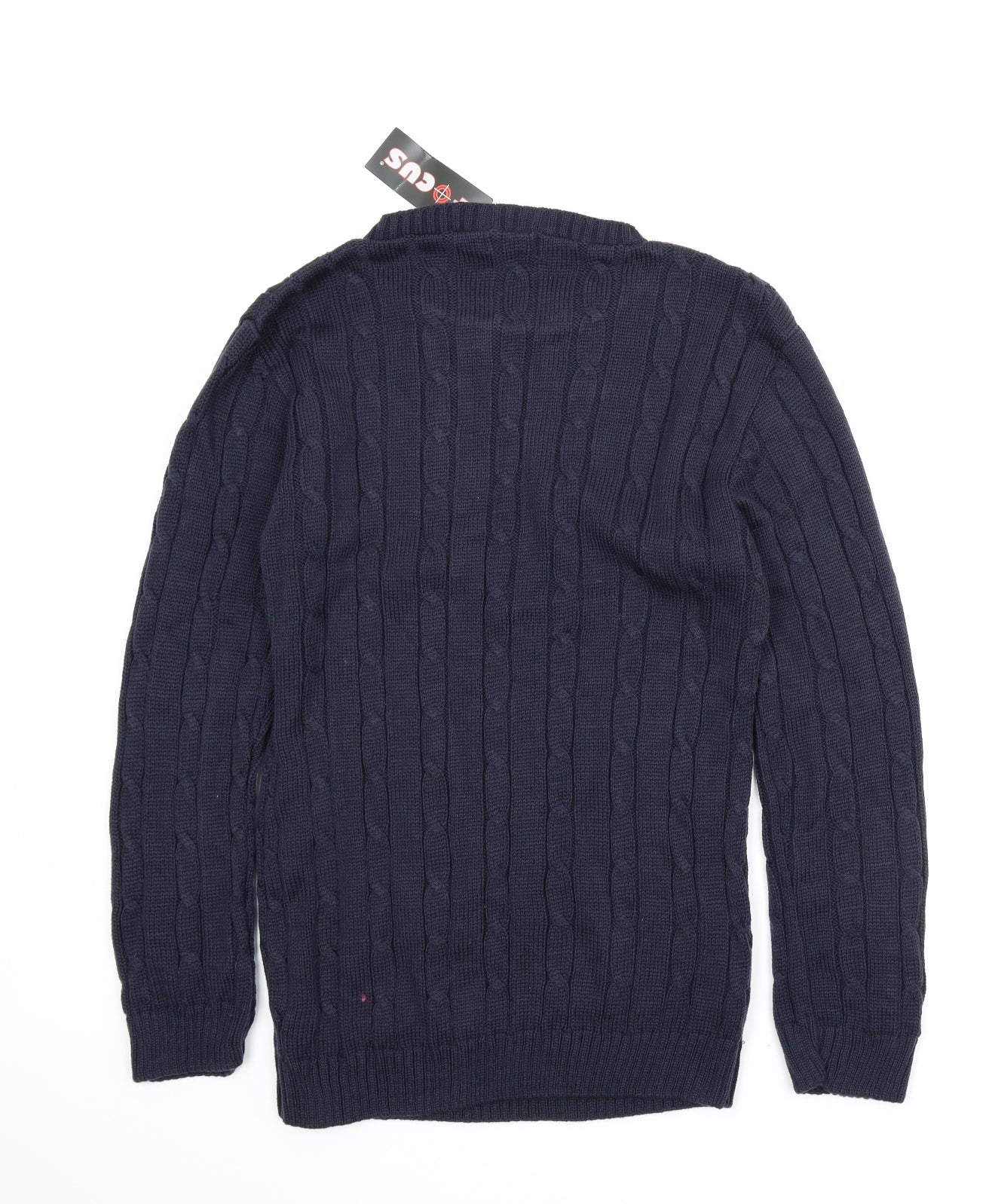 Focus Mens Blue   Pullover Jumper Size S