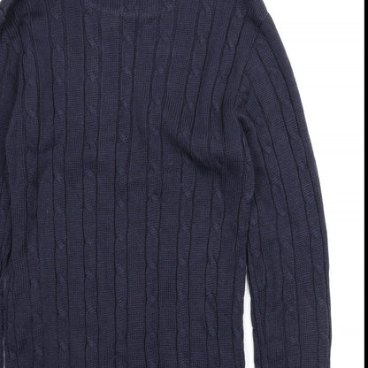 Focus Mens Blue   Pullover Jumper Size S