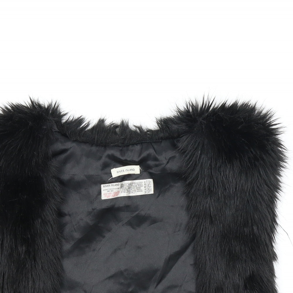 River Island Womens Black   Shrug Jumper Size S