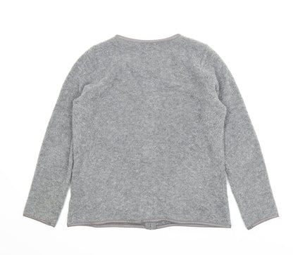 Classic Womens Grey  Fleece Full Zip Jumper Size M