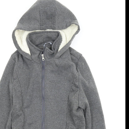 Network Womens Grey   Full Zip Jumper Size 8