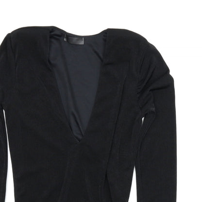 Missguided Womens Black   Leotard One-Piece Size 10