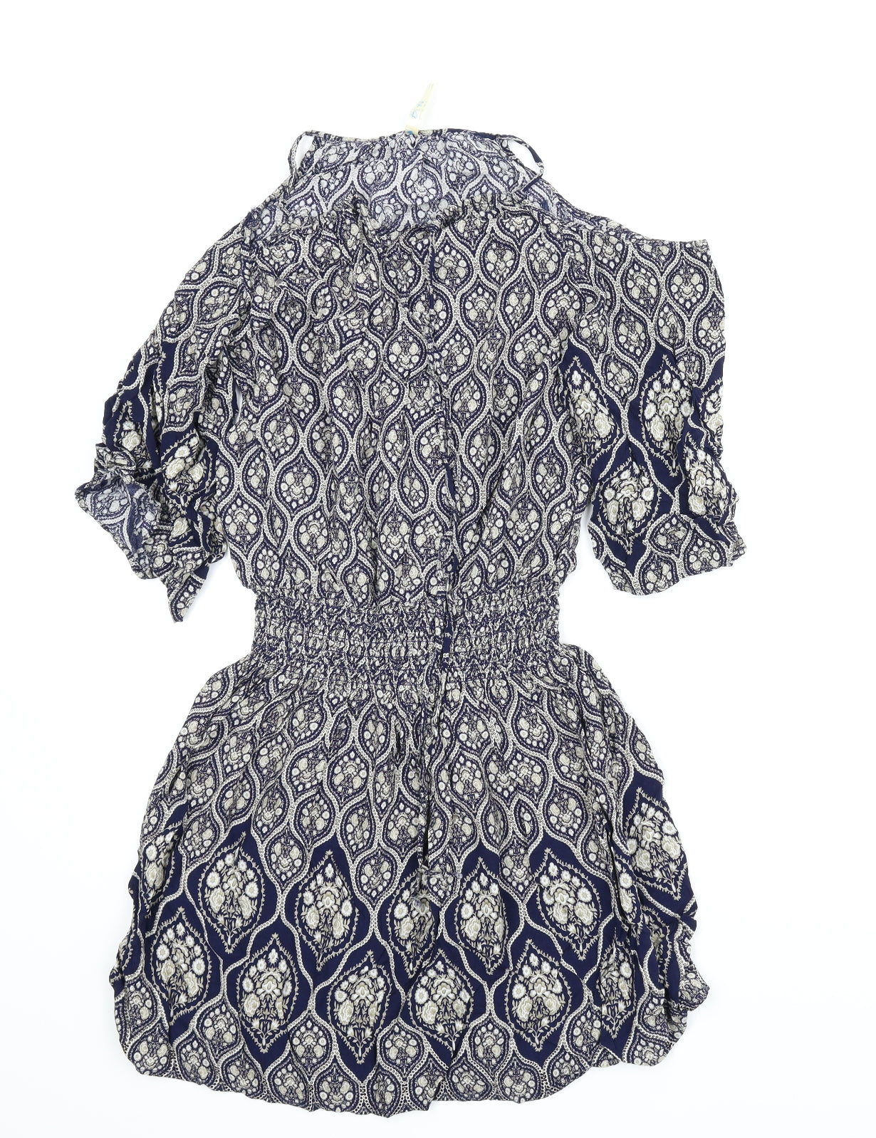 Blue Vanilla Womens Blue Paisley  A-Line  Size L