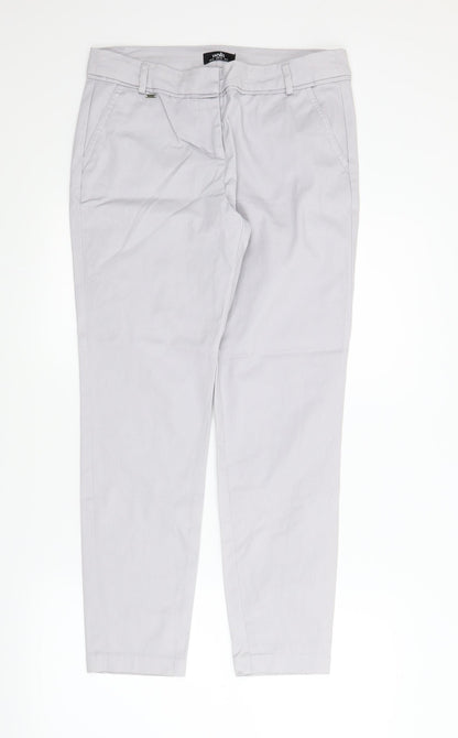Womens UK Size 12 Wallis Regular Fit Chino Grey Trousers