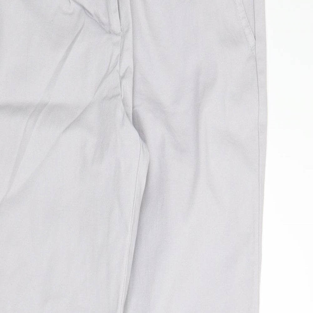 Womens UK Size 12 Wallis Regular Fit Chino Grey Trousers