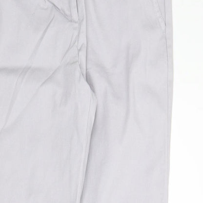Womens UK Size 12 Wallis Regular Fit Chino Grey Trousers