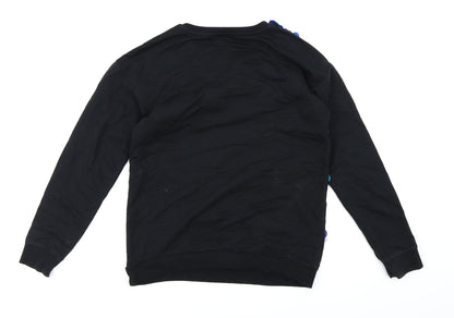 George Girls Black  Jersey Pullover Sweatshirt Size 10-11 Years