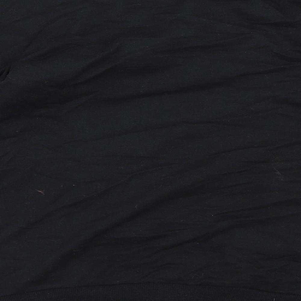 George Girls Black  Jersey Pullover Sweatshirt Size 10-11 Years