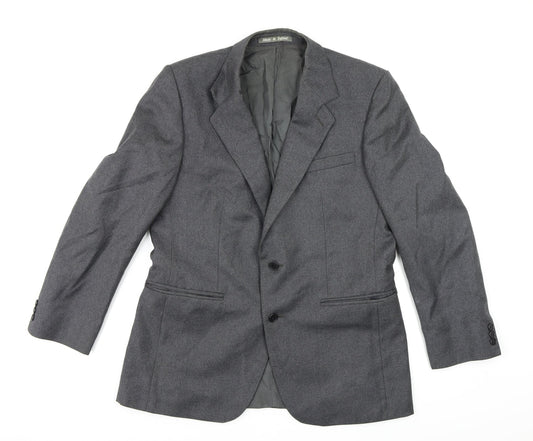 Mens UK Size 34 Burton Regular Grey Suit Jacket