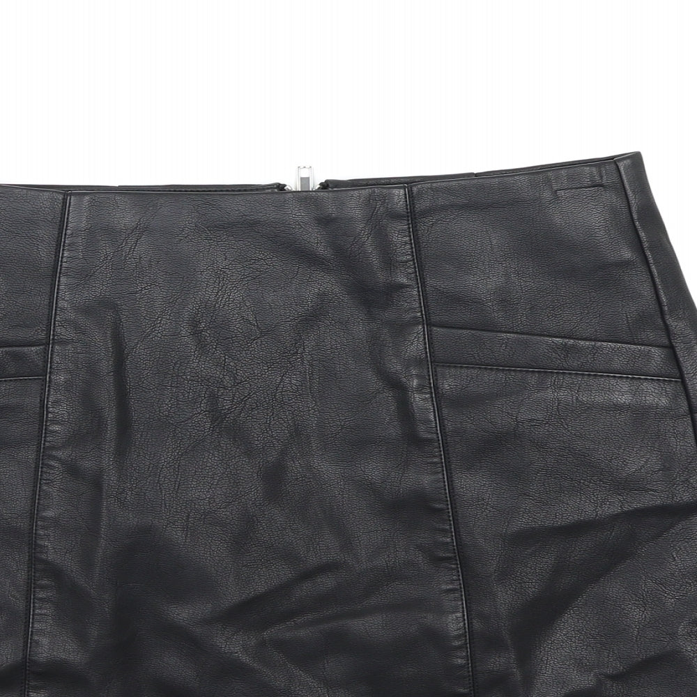 New Look Womens Black   A-Line Skirt Size 8