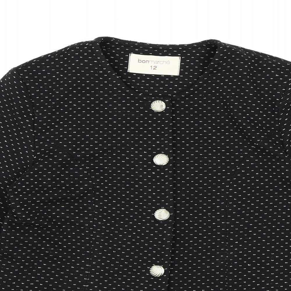 Womens UK Size 12 Bonmarché Black Jacket
