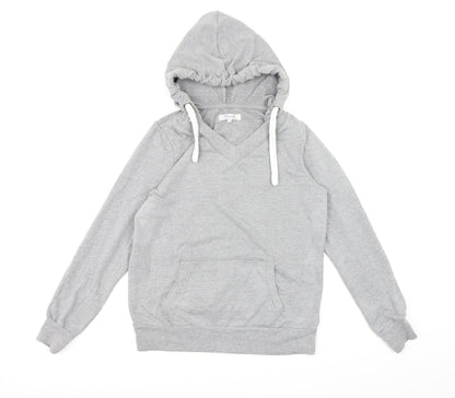 Peacocks Womens Grey  Jersey Pullover Hoodie Size 14