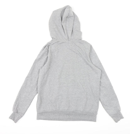 Peacocks Womens Grey  Jersey Pullover Hoodie Size 14