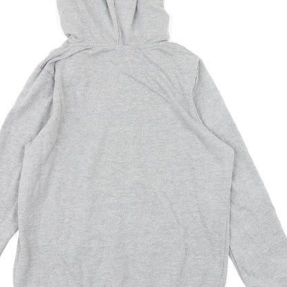 Peacocks Womens Grey  Jersey Pullover Hoodie Size 14