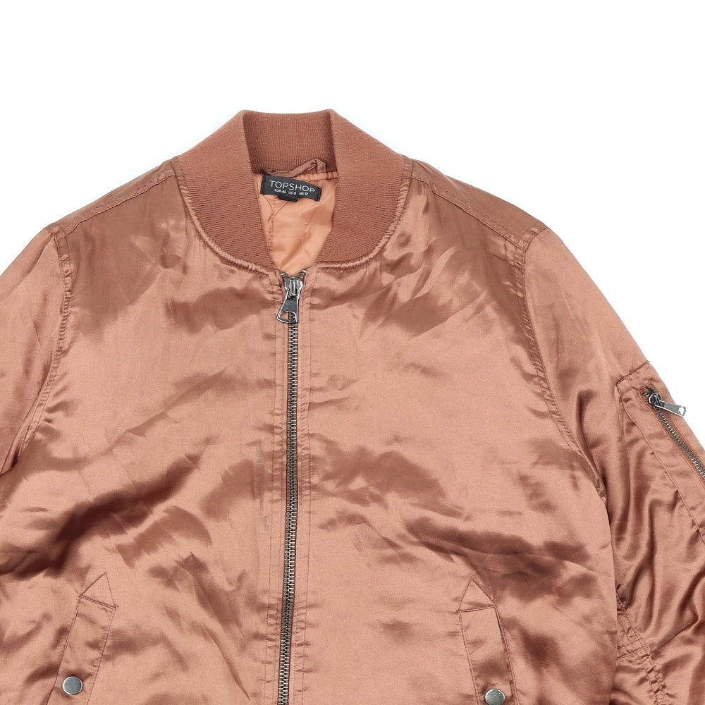 Womens UK Size 12 Topshop Brown Jacket