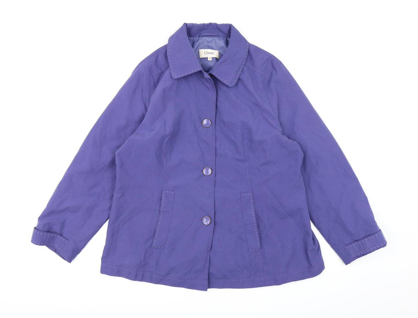 Classic Womens Purple   Pea Coat Coat Size 16