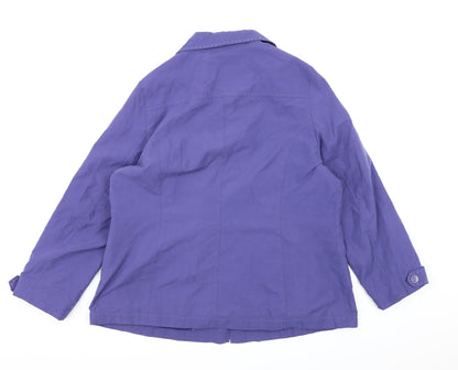 Classic Womens Purple   Pea Coat Coat Size 16