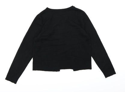 David Emmanuel Womens Black  Knit Cardigan Jumper Size S