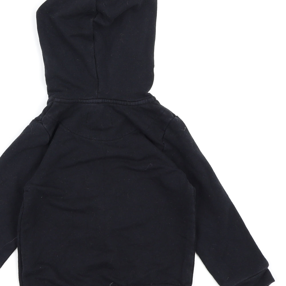 Mayoral Girls Black  Jersey Full Zip Hoodie Size 2 Years