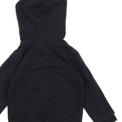 Mayoral Girls Black  Jersey Full Zip Hoodie Size 2 Years