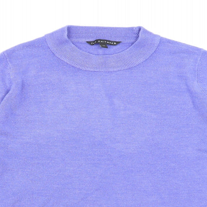 Bonmarché Womens Purple  Knit Pullover Jumper Size 14
