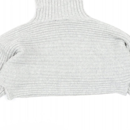 New Look Womens Grey  Knit Pullover Jumper Size S