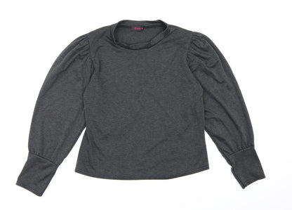 kaaya Womens Grey   Pullover Sweatshirt Size M
