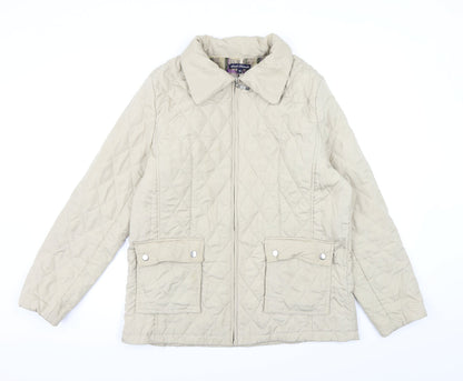 Womens UK Size 16 Sarah Hamilton Beige Overcoat