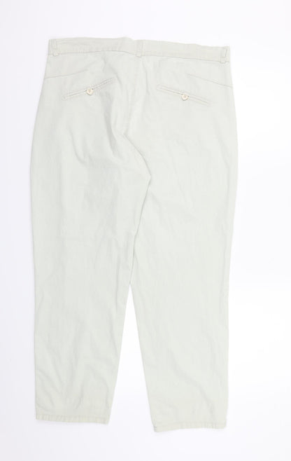 Womens UK Size 14 Lindex Regular Fit  Ivory Trousers