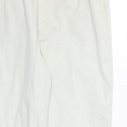 Womens UK Size 14 Lindex Regular Fit  Ivory Trousers