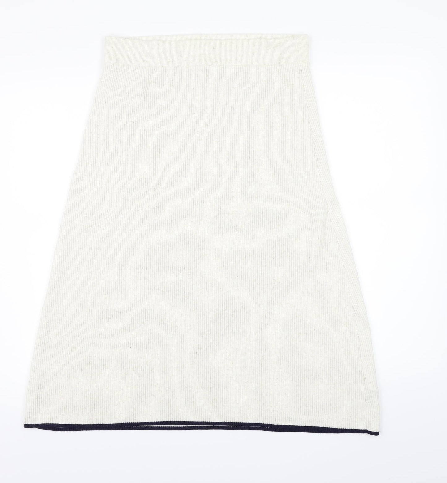 Marks and Spencer Womens Ivory  Knit A-Line Skirt Size M