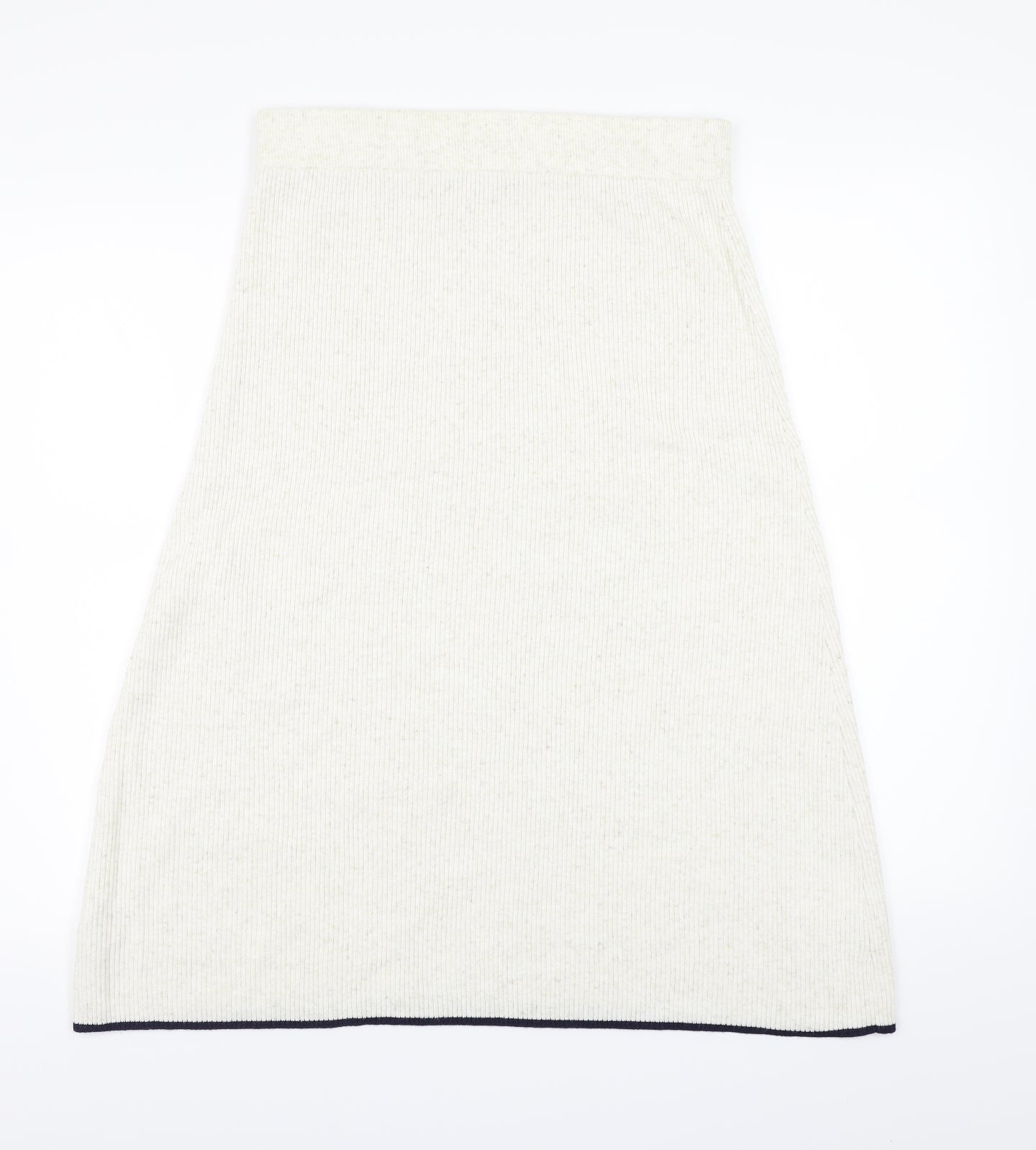 Marks and Spencer Womens Ivory  Knit A-Line Skirt Size M
