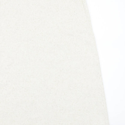 Marks and Spencer Womens Ivory  Knit A-Line Skirt Size M