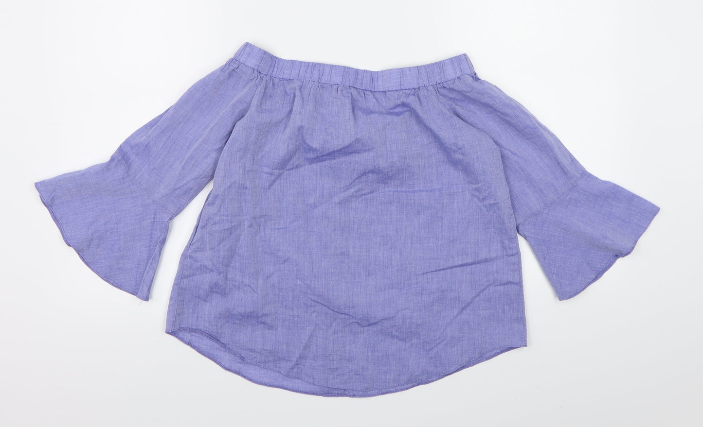 Miss Selfridge Womens Blue   Basic Blouse Size 8