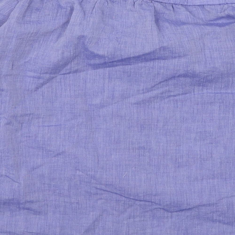 Miss Selfridge Womens Blue   Basic Blouse Size 8