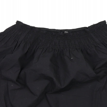 Womens UK Size XS Zara Black Basic Blouse