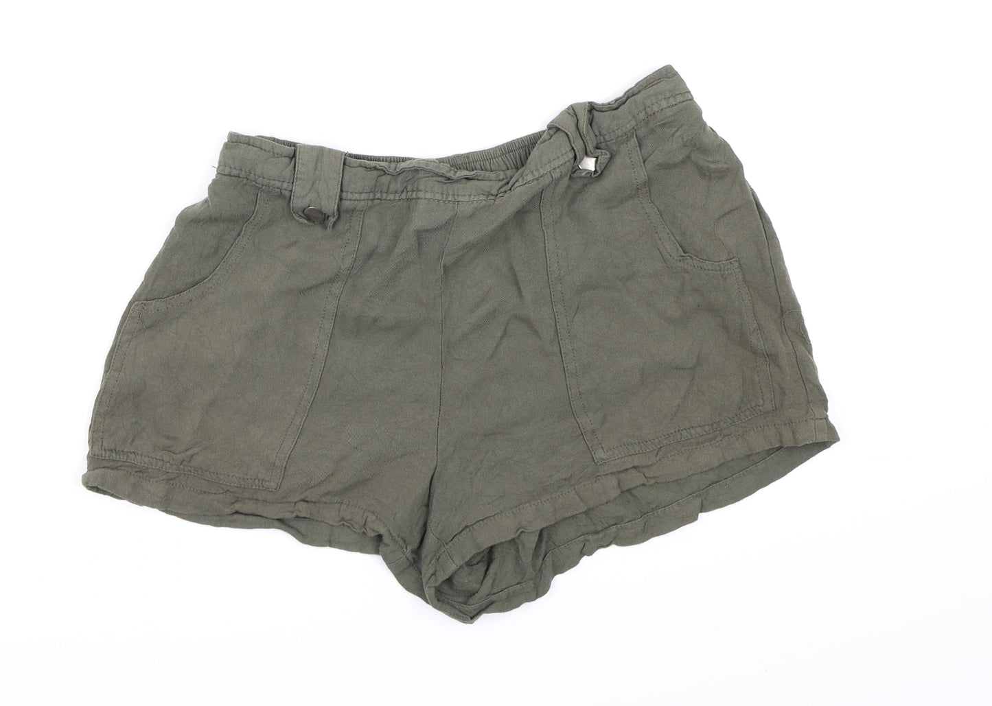 New Look Womens Green   Hot Pants Shorts Size 12