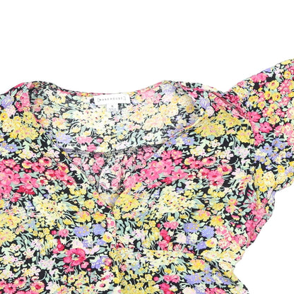 Womens UK Size 8 Warehouse Multicoloured Basic Blouse