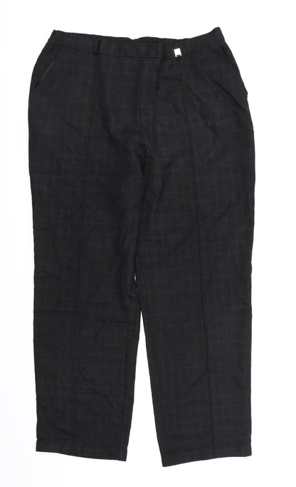 Womens UK Size 18 Marks and Spencer Regular Fit Dress Pants Black Trousers