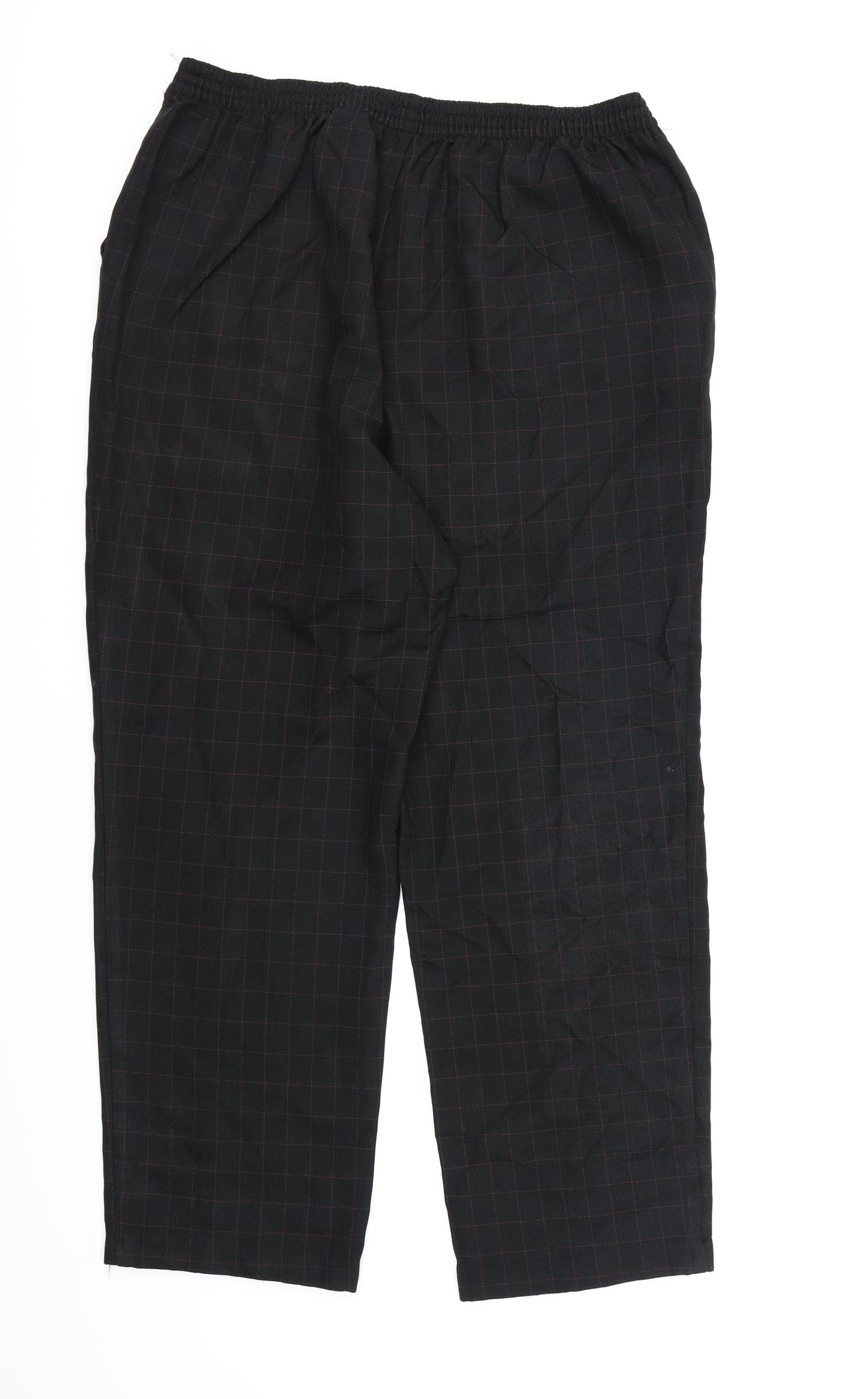 Womens UK Size 18 Marks and Spencer Regular Fit Dress Pants Black Trousers