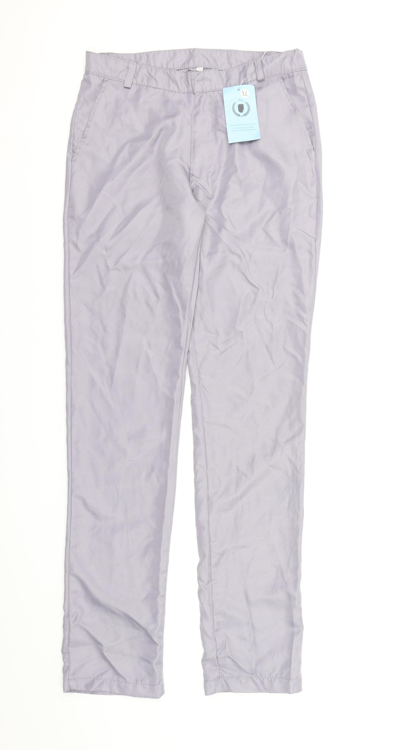 Womens UK Size XL Preworn Regular Fit  Purple Trousers