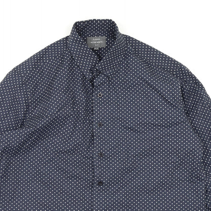 Mens UK Size M Peter Werth Blue  Button-Up Long Sleeve Casual Shirt