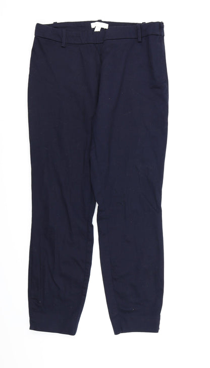 Womens UK Size 12 H&M Regular Fit  Blue Trousers