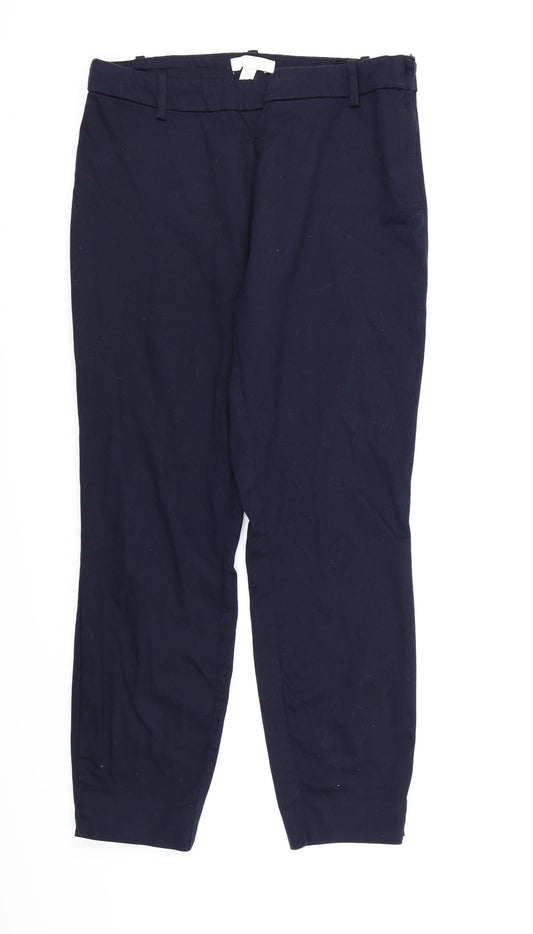 Womens UK Size 12 H&M Regular Fit  Blue Trousers