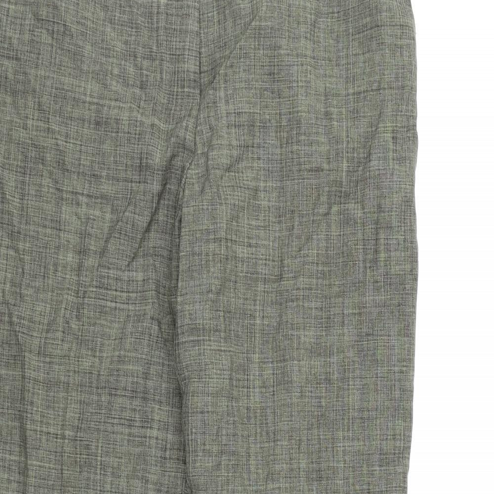 Womens UK Size 12 Marks and Spencer Regular Fit  Green Trousers
