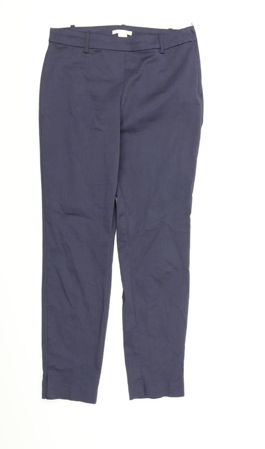 Womens UK Size 10 H&M Regular Fit Chino Grey Trousers
