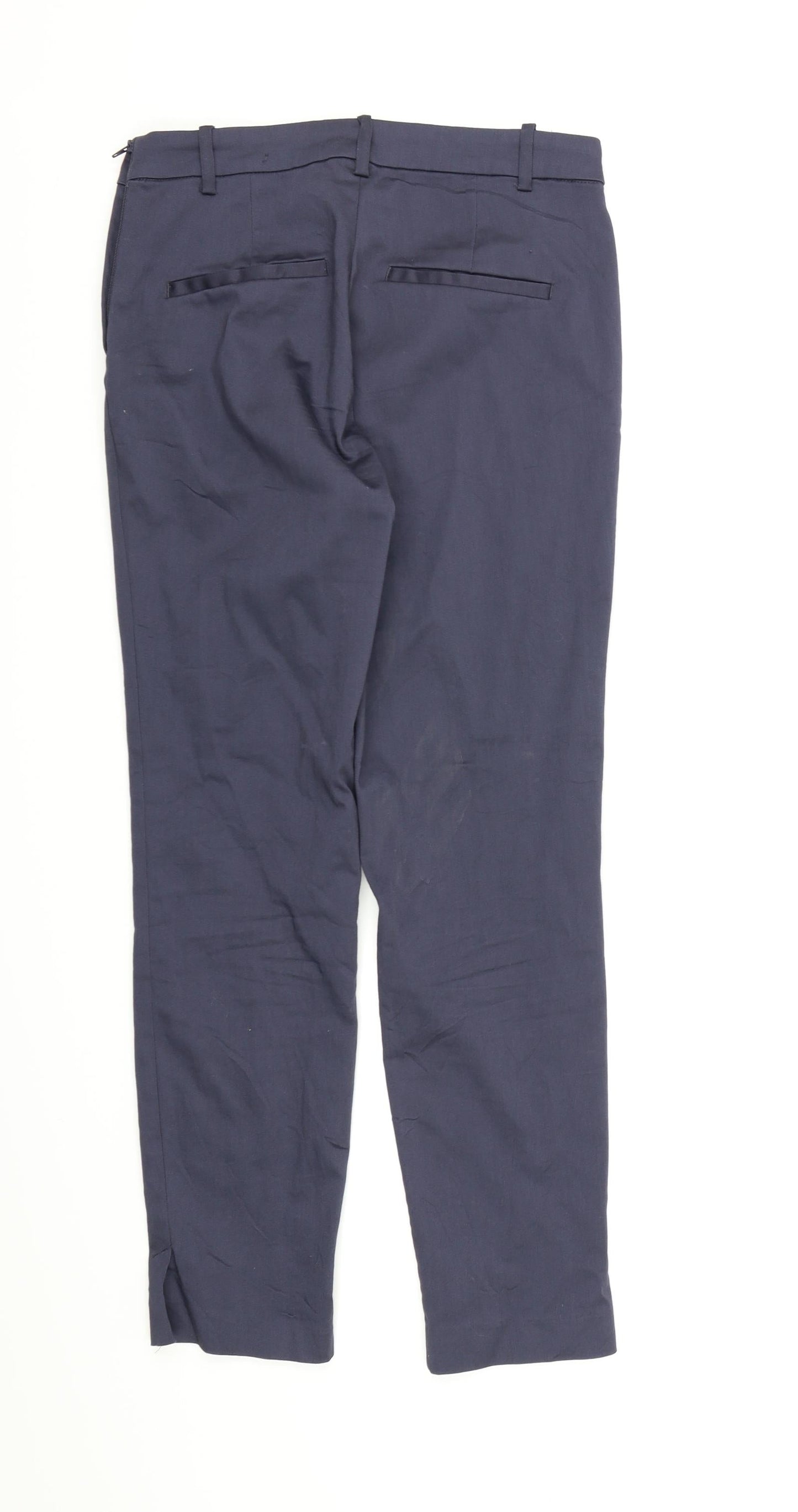 Womens UK Size 10 H&M Regular Fit Chino Grey Trousers